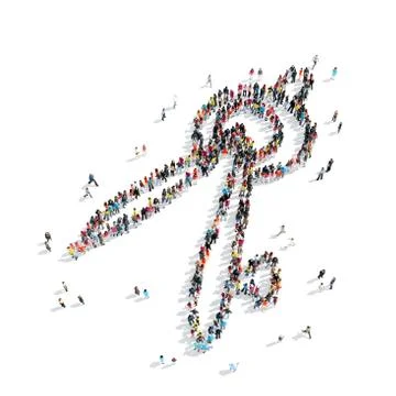 Group  people  shape  compass 스톡 일러스트