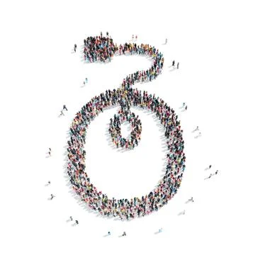 Group  people  shape computer mouse Illustrazione stock