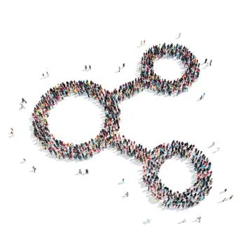Group  people  shape  graph  finance Stock Illustration