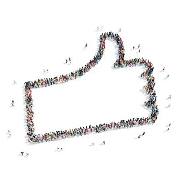 Group  people  shape  like Stock Illustration