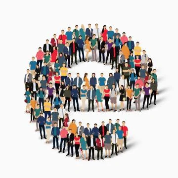 Group  people  shape letter E vector Stock Illustration
