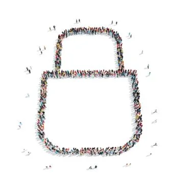 Group  people  shape  lock Stock Illustration