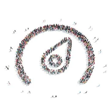 Group people  shape  speedometer Stock Illustration