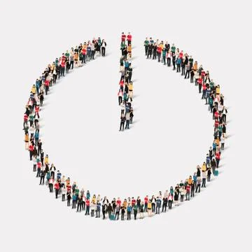 Group  people  shape   switch Stock Illustration