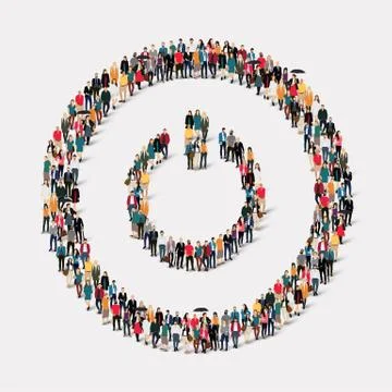 Group  people  shape   switch Stock Illustration