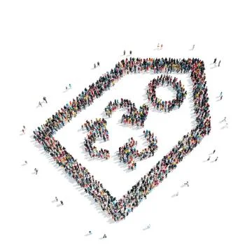 Group  people  shape  tag Stock Illustration