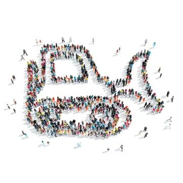 Group  people  shape  tractor Illustrazione stock