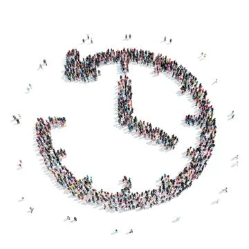 Group  people  shape  watch Stock Illustration