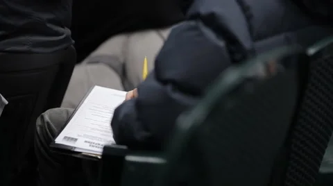 A group of people sitting at conference Video stock 59756602