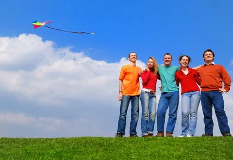 Group of people smiling Stock Photos