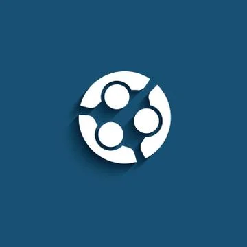 Group of People Teamwork Logo Stock Illustration