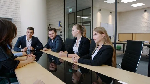 Group of people working in the office. Teamwork Видео 98854366