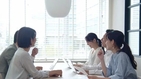 Group of people working in the office. Teamwork of business. Stock Footage 147520269