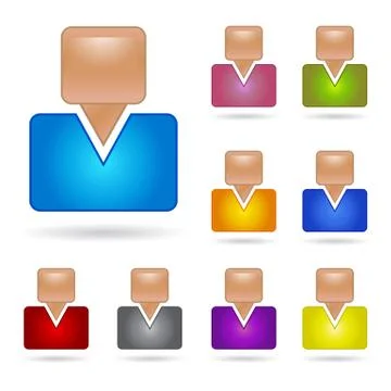 Group of peoples Stock Illustration