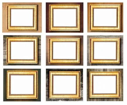 Group of picture frame Stock Photos