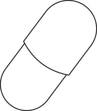 Group of Pills or Tablets Stock Illustration