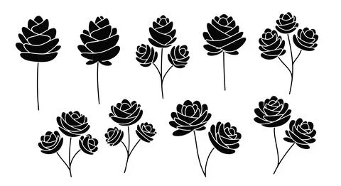 A group of pine cones on stems イラスト素材