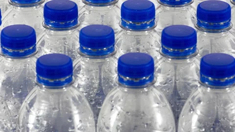 Group plastic bottles Stock Footage 147164919