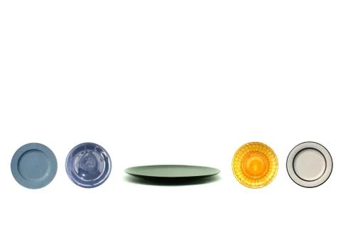 Group plate on isolated Stock Photos