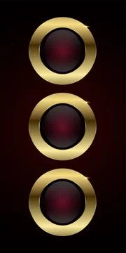 A Group of premium buttons element illustration design for web UI-UX vector.. Stock Illustration