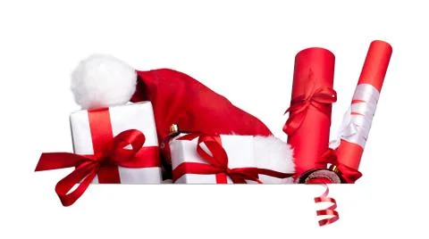 Group of presents with space for your text Stock Photos