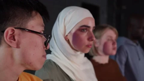 A group of protesting youth are against environmental pollution, global warming Stock Footage 233220895