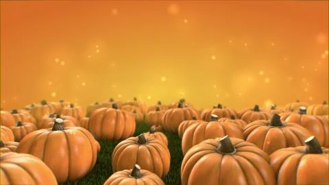 Group of pumpkin patch render  vegetable group with color background Stock Illustration