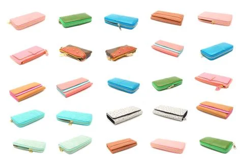 Group purse on isolated Stock Photos