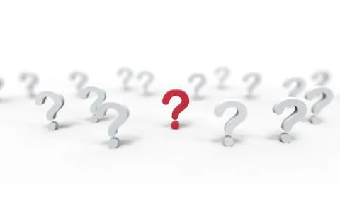 Group of question mark icon isolated on white background.Illustration. Stock Photos
