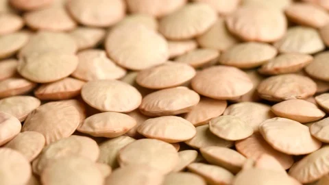 Group of raw lentils in motion Stock Footage 119965489