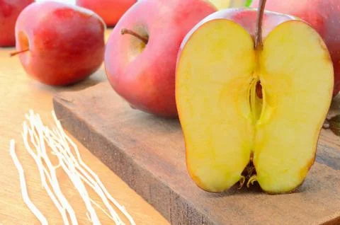 Group of red apple Stock Photos