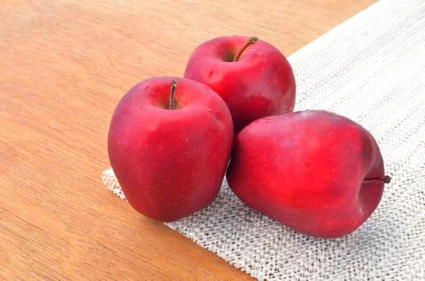 Group of red apples Stock Photos