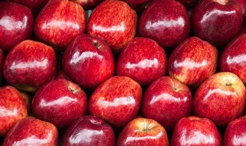 Group of red apples Foto stock