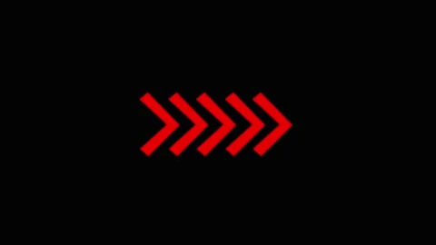 Group of red arrows pointing forward motion Stock Footage 328385448