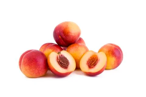 Group of red peach Stock Photos