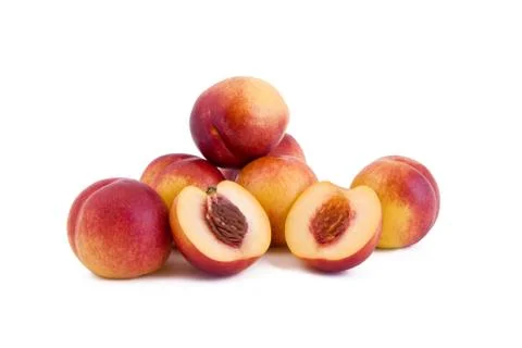 Group of red peach Stock Photos
