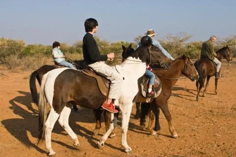 Group riding Stock Photos