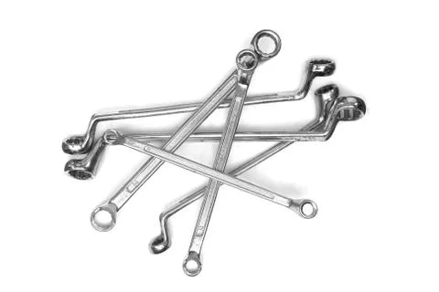 Group of ring wrench Stock Photos