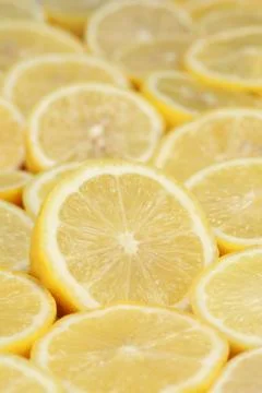 Group of ripe lemons Stock Photos