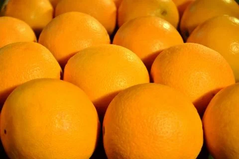 Group of ripe oranges. Foto stock