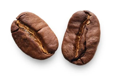 Group of roasted coffee beans Stock Photos