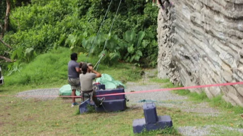 Group of Rock Climbers 2 Stock Footage 59730136