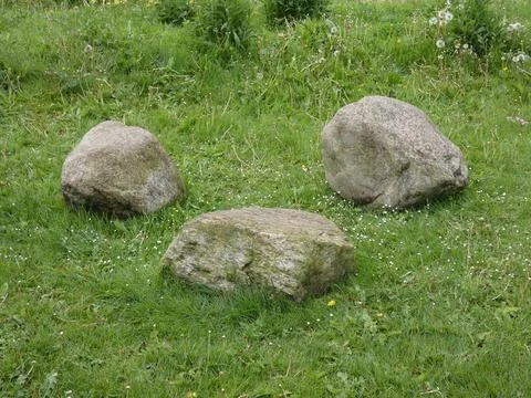 Group of Rocks On Grass Stock Photos