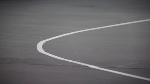 Group of runners passing the frame with focus on their running shoes Stock Footage 121286021