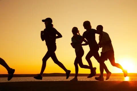 Group of runners Stock Photos