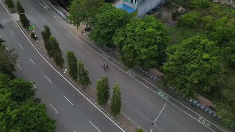 Group of runners running. Top view Stock Footage 293660668