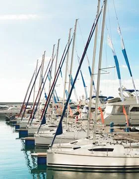 Group of sailing yachts Fotos de archivo