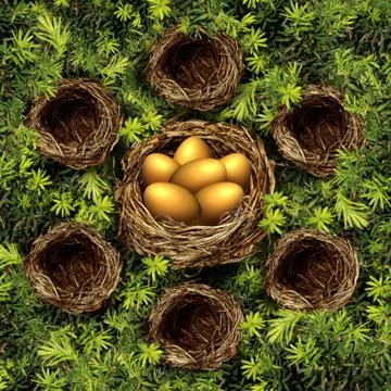 Group savings 库存插图