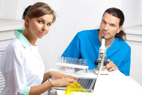 Group of scientists Stock Photos