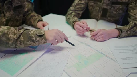 Group of security squad in control cente... | Stock Video | Pond5